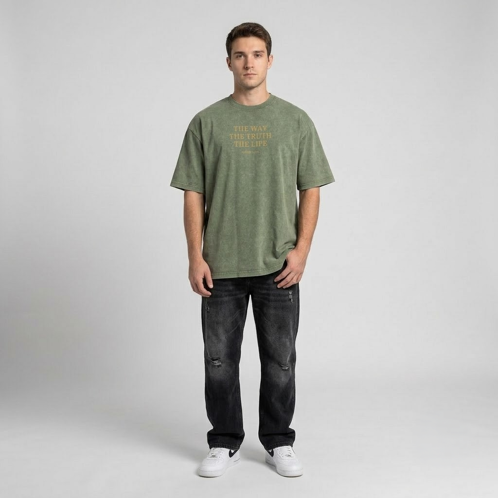 T-Shirt | Jesus is The Way | The Truth The Life - John 14:6 Washed