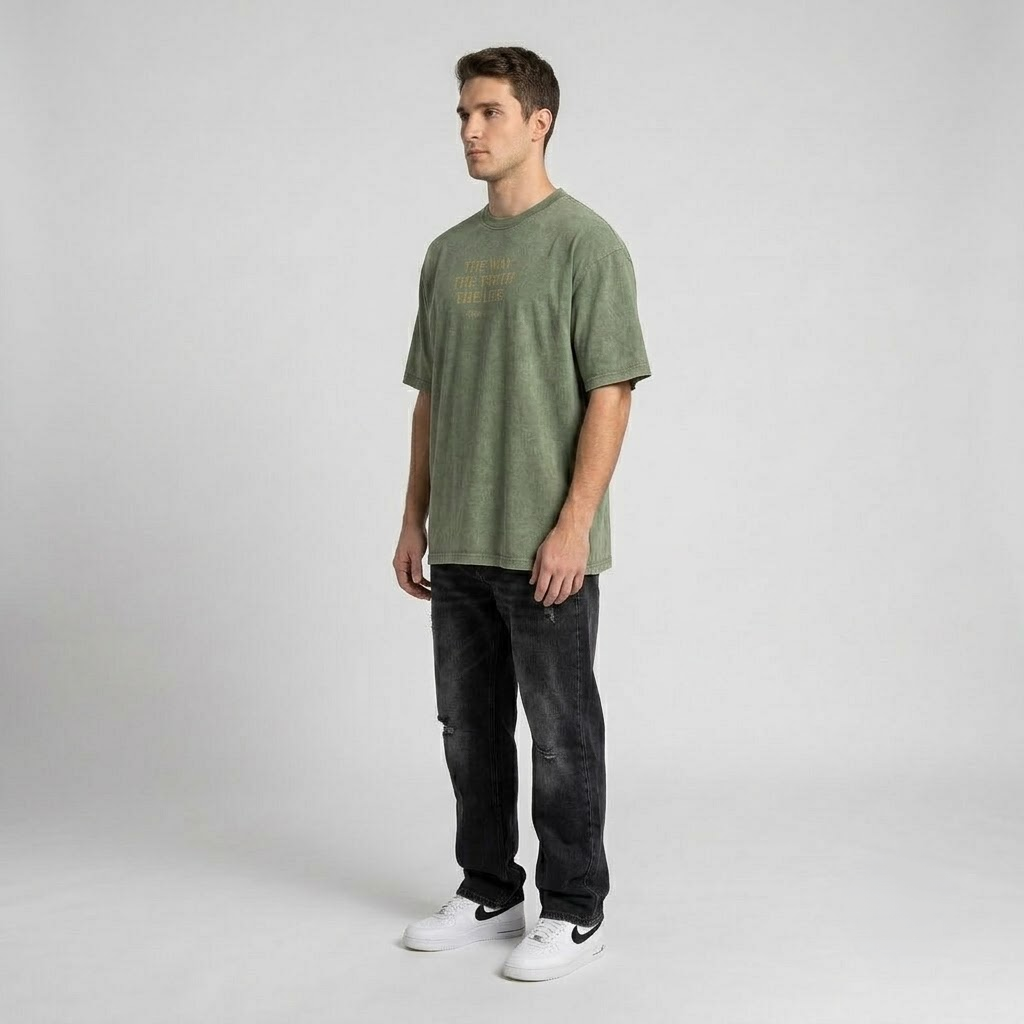 T-Shirt | Jesus is The Way | The Truth The Life - John 14:6 Washed