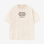 T-Shirt | Jesus is The Way | The Truth The Life - John 14:6 Washed