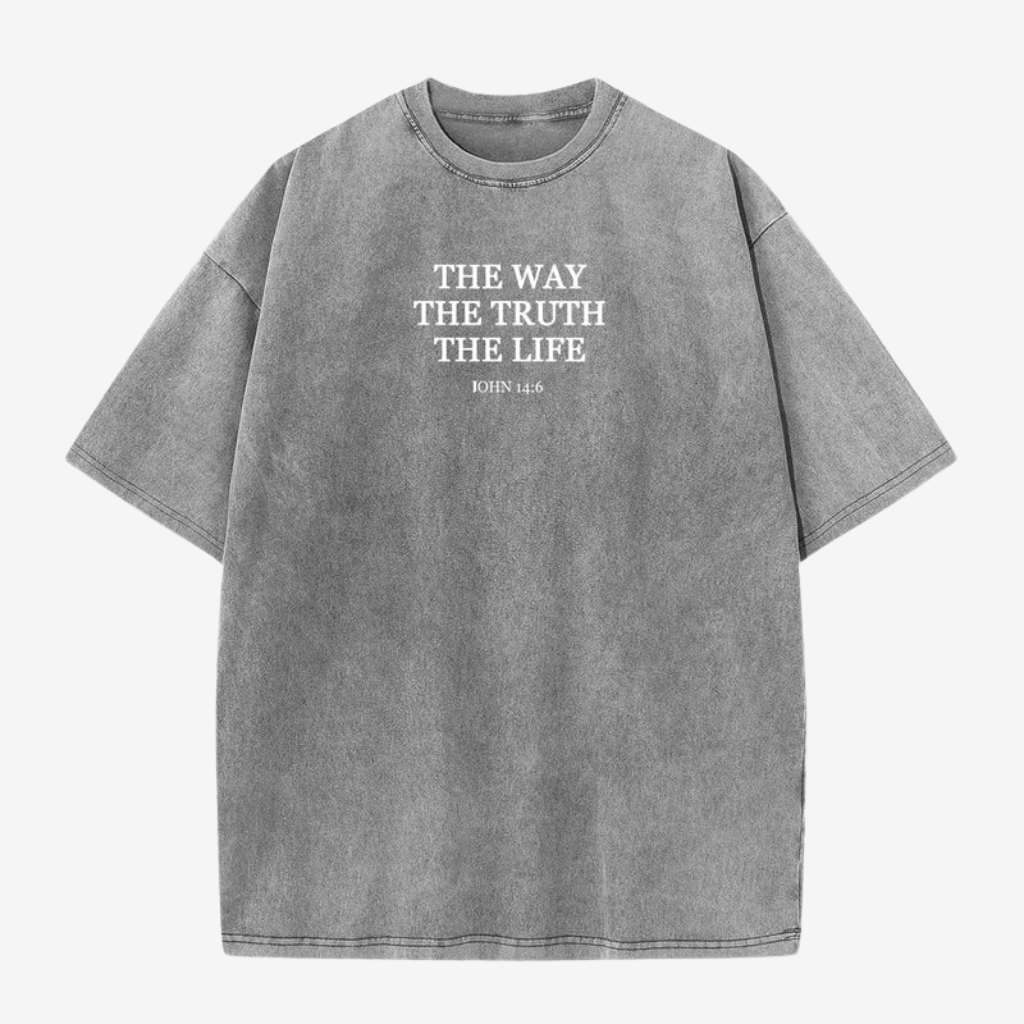 T-Shirt | Jesus is The Way | The Truth The Life - John 14:6 Washed
