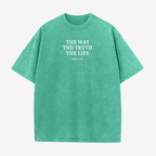 T-Shirt | Jesus is The Way | The Truth The Life - John 14:6 Washed