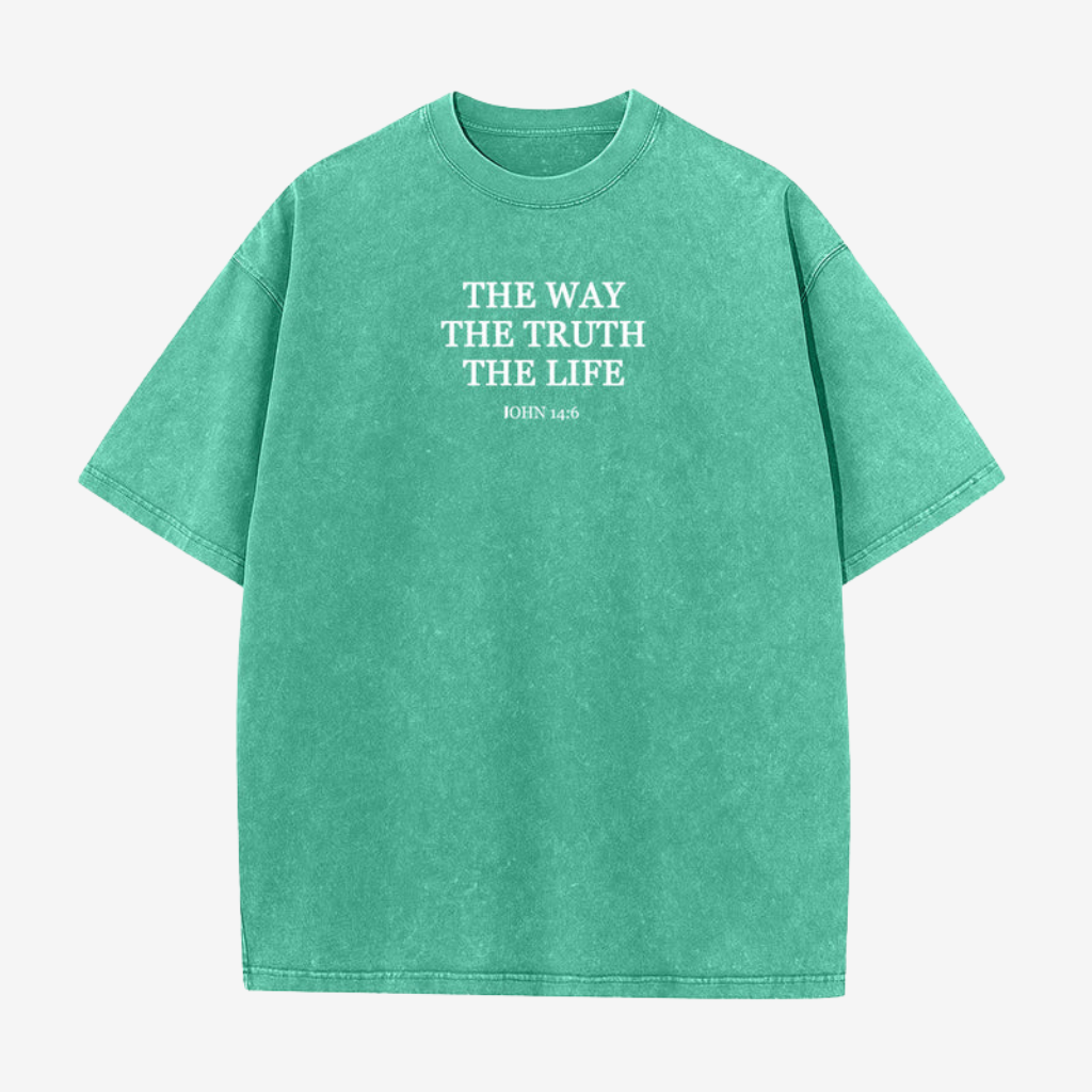 T-Shirt | Jesus is The Way | The Truth The Life - John 14:6 Washed