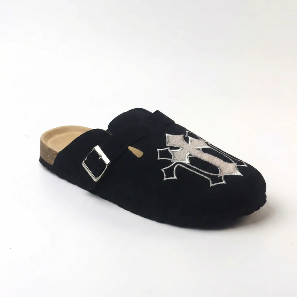 Chrome Cross Clogs - Y2K-Tithesource-Black-36-