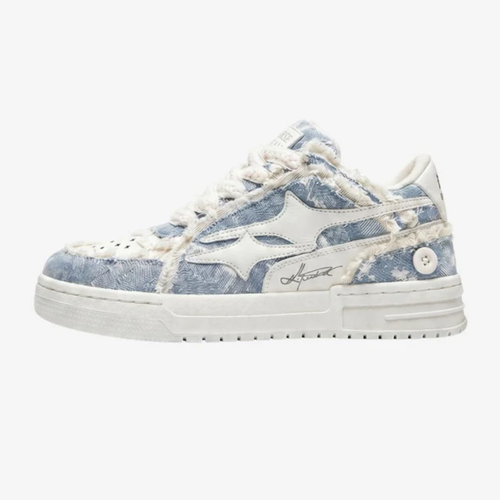 Chunky Skate Sneakers - Y2K Streetwear Shoes-Tithesource-Blue-35-