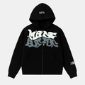 Oversized Zip Up Hoodie Streetwear Y2K-Tithesource-Black-S-