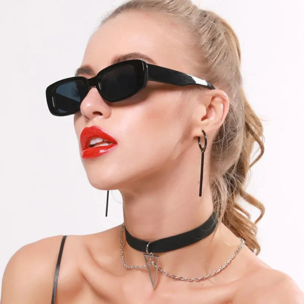Rectangle Sunglasses Women - Retro Slim Y2K Sunglasses