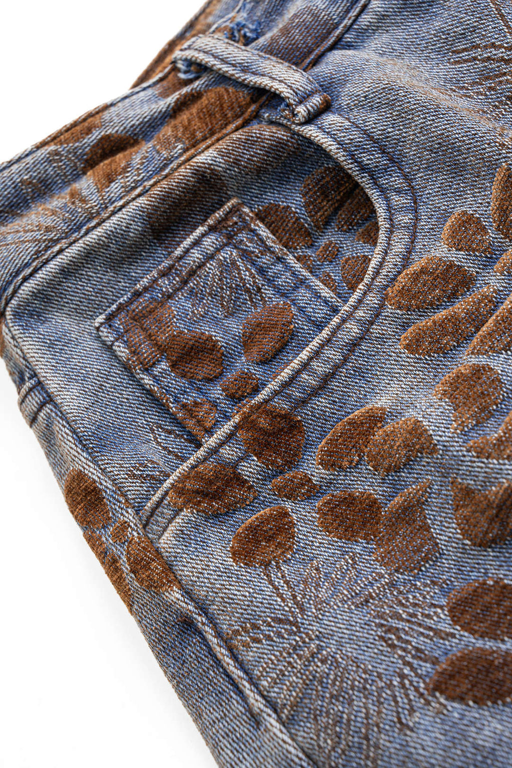 Baggy Jeans Women - Floral Print High Waist Denim-Tithesource-