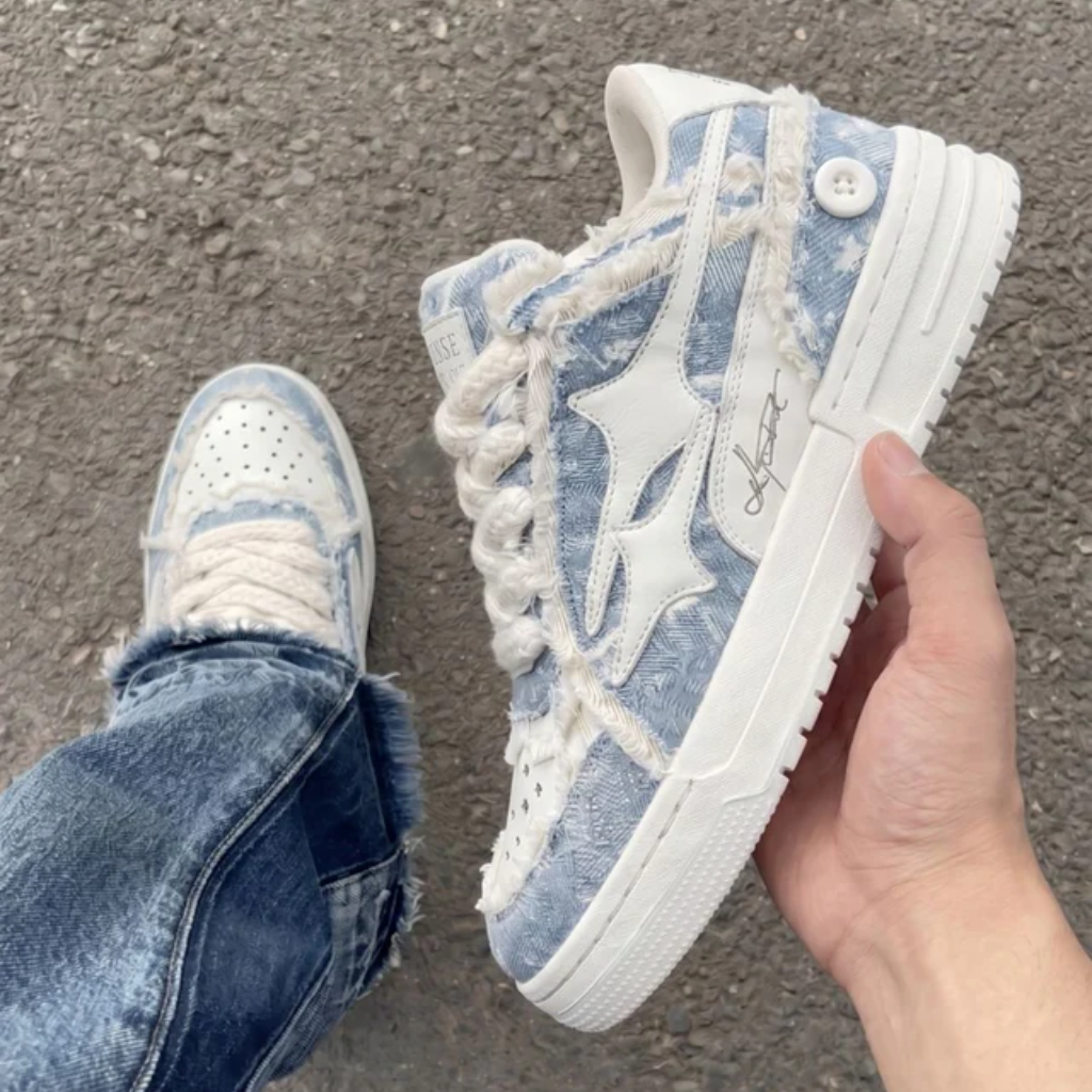 Chunky Skate Sneakers - Y2K Streetwear Shoes-Tithesource-