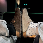 Boston Suede Clogs - Ergonomic Cork Footbed Platform Clogs-Tithesource-