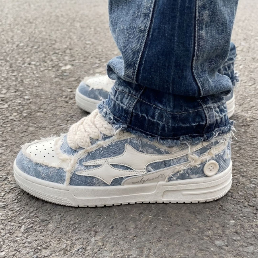 Chunky Skate Sneakers - Y2K Streetwear Shoes-Tithesource-