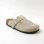 Chrome Cross Clogs - Y2K-Tithesource-Beige-36-