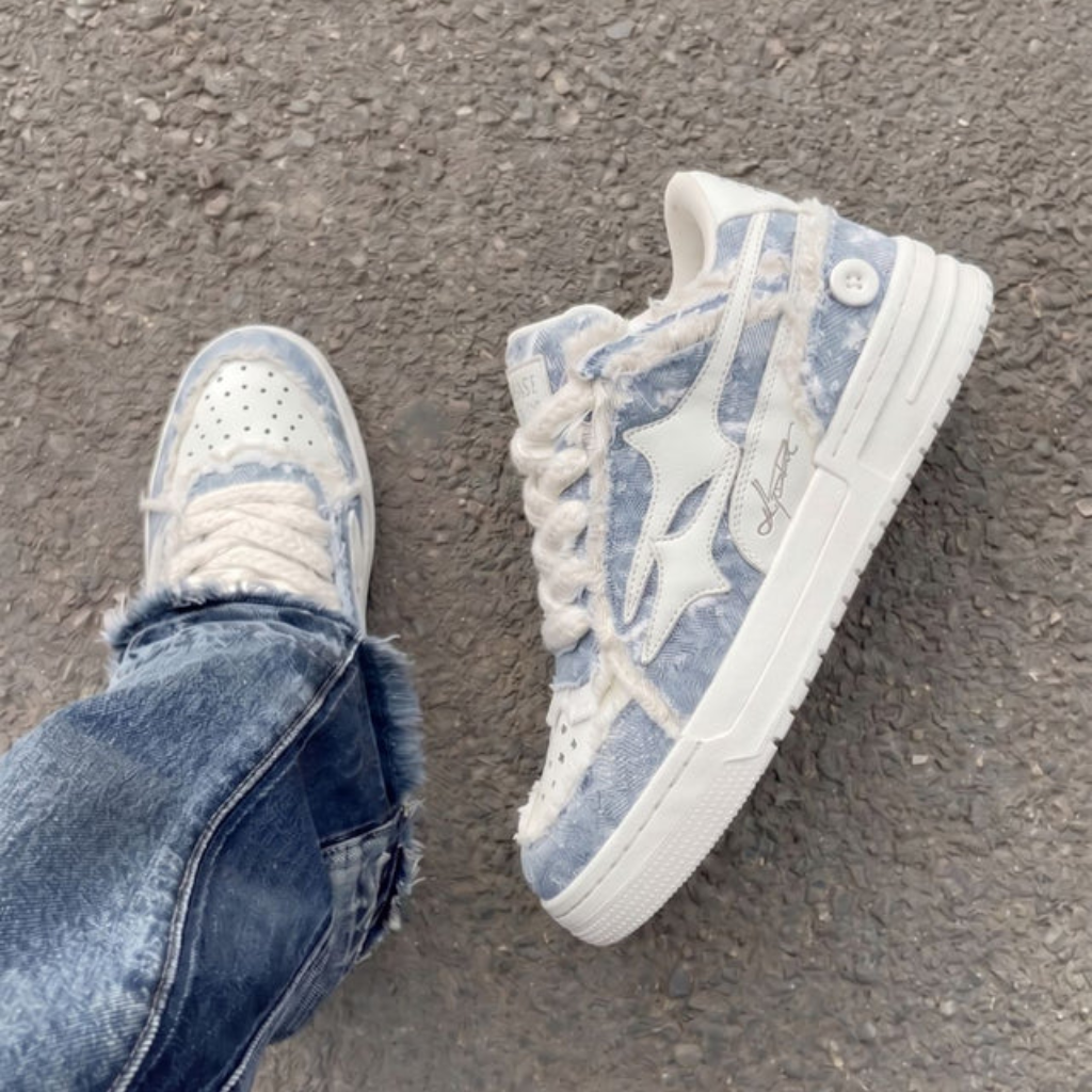 Chunky Skate Sneakers - Y2K Streetwear Shoes-Tithesource-