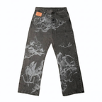 Y2k Angel Baggy Jeans Retro Streetwear Cupids Arrow-Tithesource-Black-S-