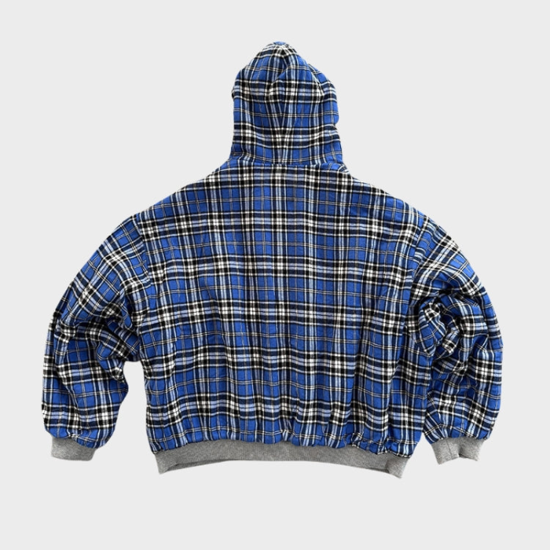 Oversized Zipper Hoodie Reversible Streetwear Y2K