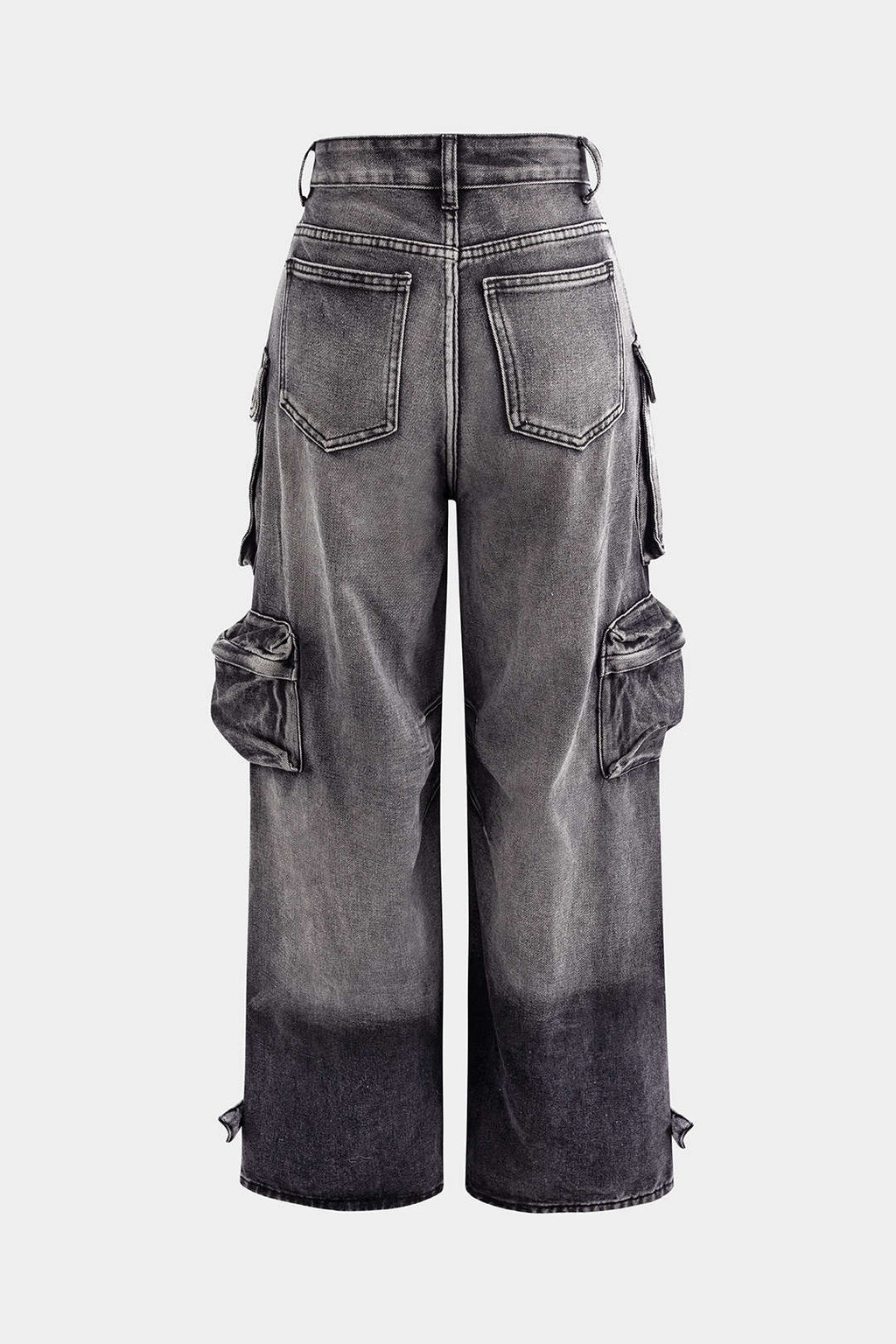 Cargo Jeans Women - Wide Leg Multi Pocket