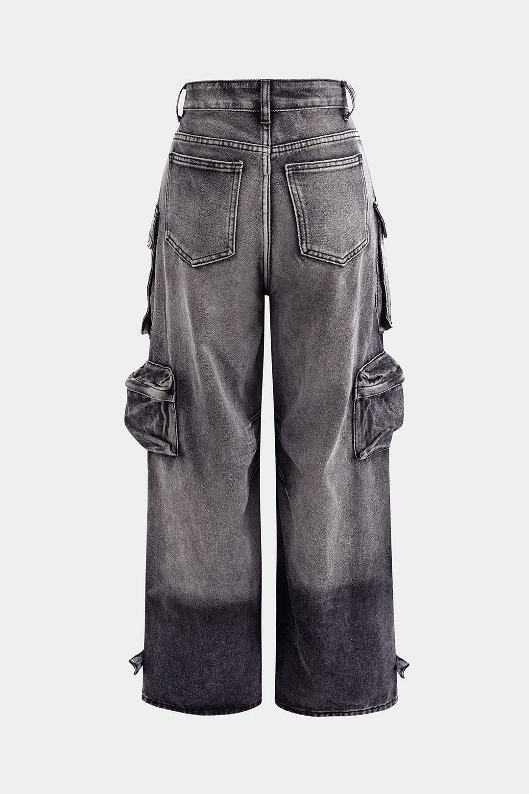 Cargo Jeans Women - Wide Leg Multi Pocket