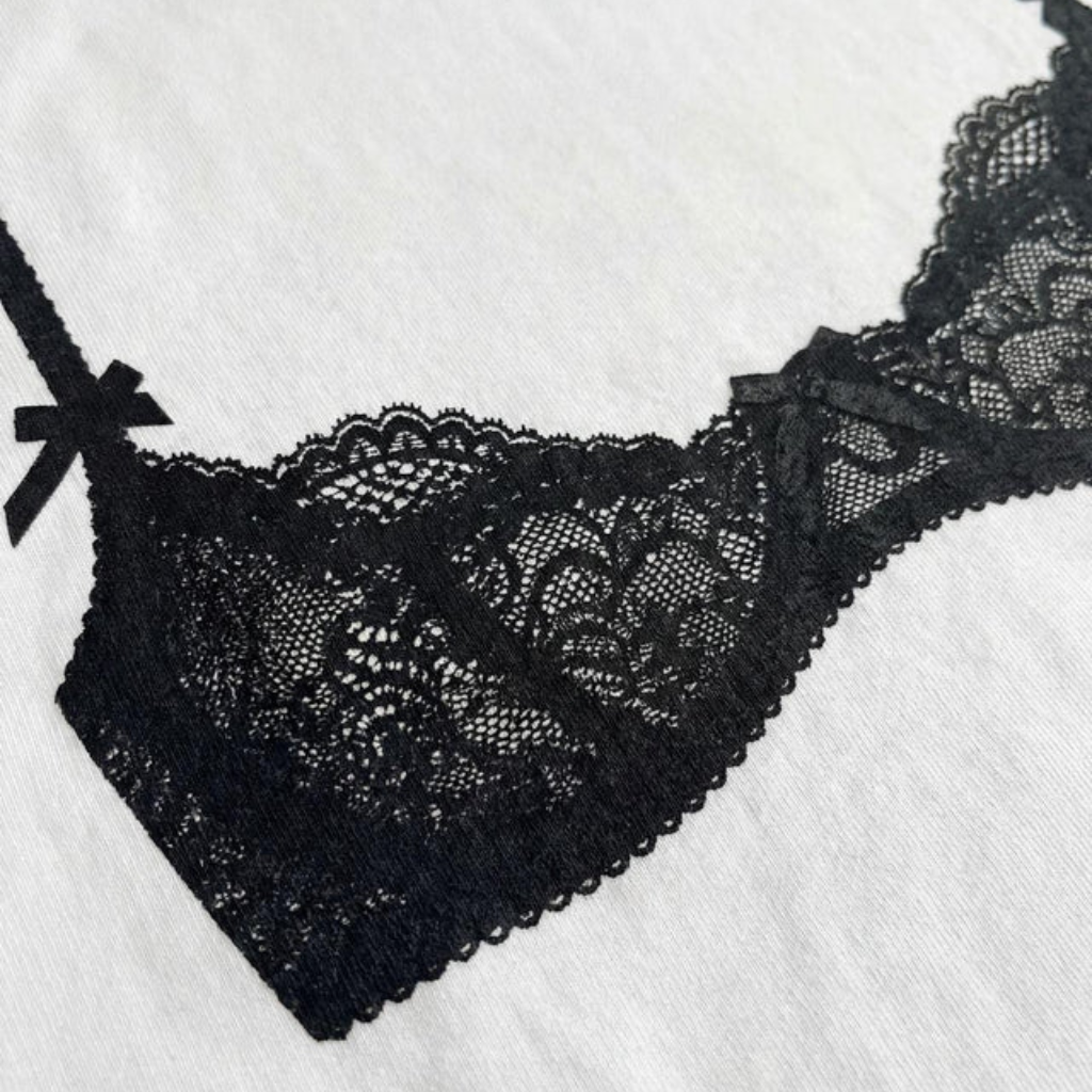 Graphic T Shirt Women - Bra Print-Tithesource-