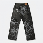 Y2k Angel Baggy Jeans Retro Streetwear Cupids Arrow-Tithesource-