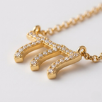 777 Angel Number Necklace for Women | Gold Cubic Zirconia Stainless Steel