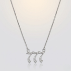 777 Angel Number Necklace for Women | Gold Cubic Zirconia Stainless Steel