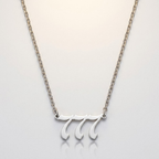 777 Angel Number Pendant Necklace for Women | Gold Stainless Steel