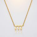 777 Angel Number Pendant Necklace for Women | Gold Stainless Steel