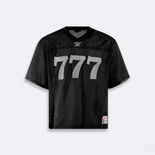 777 Men's Oversized Mesh T-Shirt Streetwear Jersey