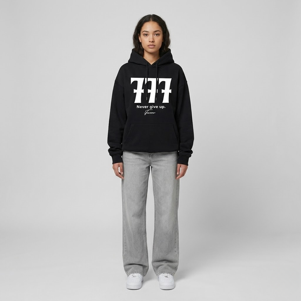 777 Men's Oversized Pullover Hoodie Streetwear