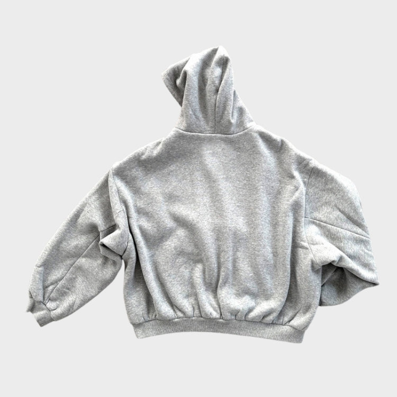 Oversized Zipper Hoodie Reversible Streetwear Y2K