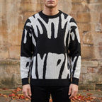Abstract Knit Sweater - Comfort fit