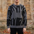 Abstract Knit Sweater - Comfort fit