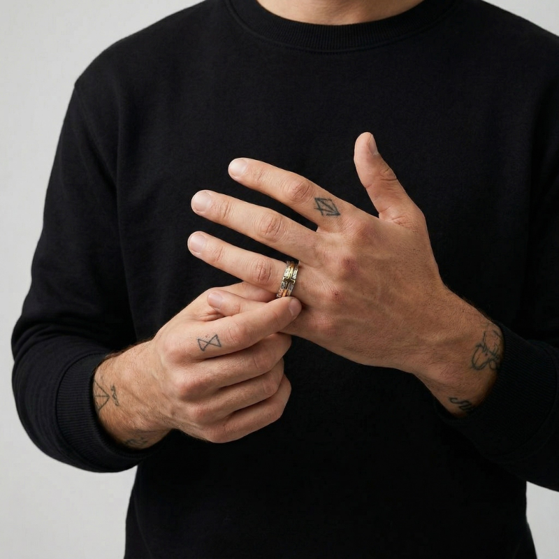 Adjustable Cross Ring Gold and Silver | Eternal Faith