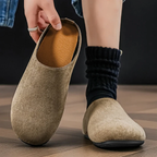 Clogs for Men Suede Mules - Amsterdam Cork Footbed
