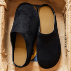 Clogs for Men Suede Mules - Amsterdam Cork Footbed