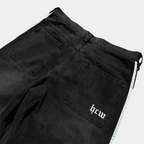 Baggy Jeans Embroidered - Striped Wide Leg Denim-Tithesource-