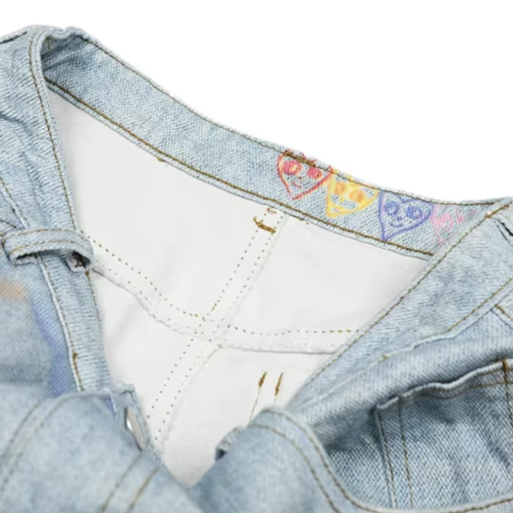 Baggy Jeans Men Wide Leg Print Graffiti Y2K Streetwear