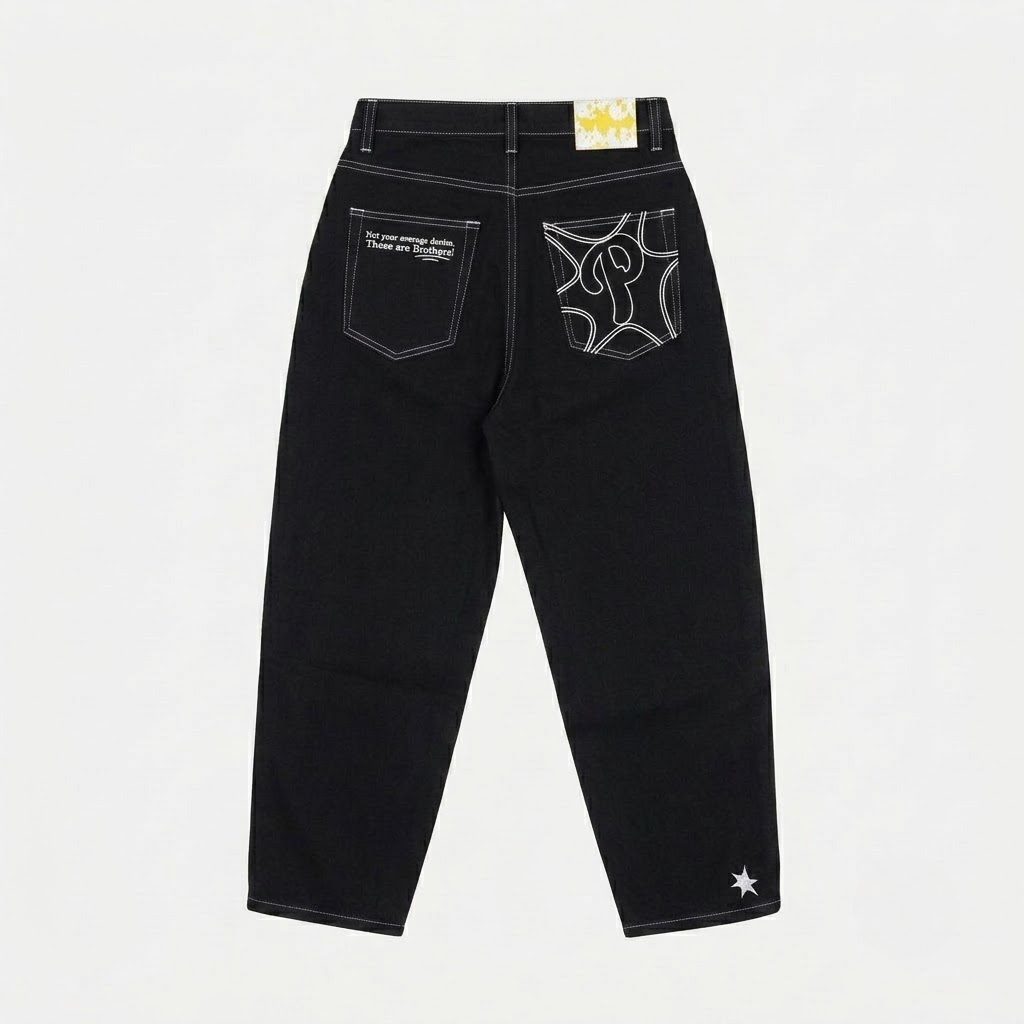 Baggy Jeans Podium - Streetwear Wide Leg Denim-Tithesource-