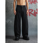 Baggy Pants Barrel Wide Leg Unisex Cross Leg Streetwear