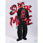 Baggy Pants Barrel Wide Leg Unisex Cross Leg Streetwear