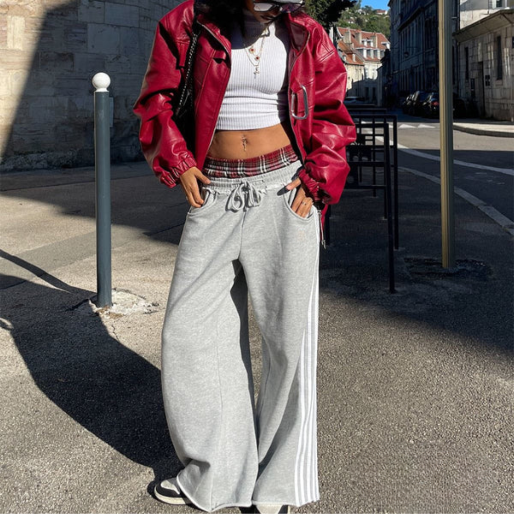 Baggy Sweatpants - Loose Fit - Double waist - Y2K Streetwear