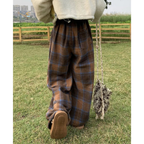 Baggy Sweatpants Women - Oversized Plaid Y2K Joggers-Tithesource-