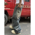 Baggy Washed Jeans Men Super Wide Streetwear Y2K-Tithesource-