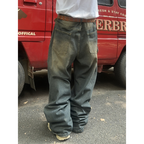 Baggy Washed Jeans Men Super Wide Streetwear Y2K-Tithesource-