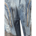 Barrel Jeans Men Washed Baggy Wide Leg Ripped Denim