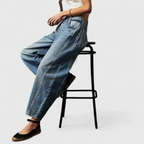 Barrel Jeans Women High Waist Wide Leg Denim