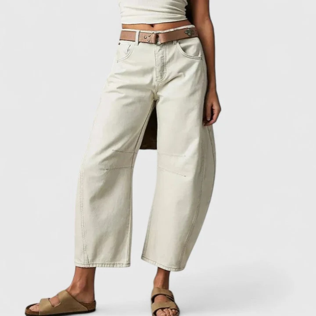 Barrel Jeans Women High Waist Wide Leg Denim