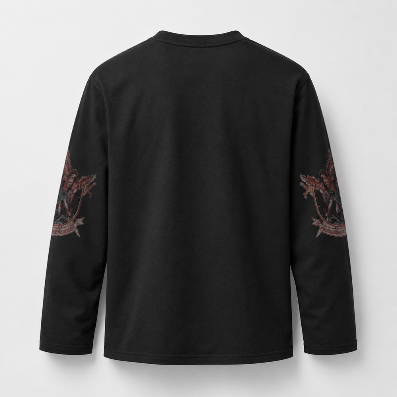 Saint Michael Longsleeve T-Shirt | Oversized Streetwear-Tithesource-