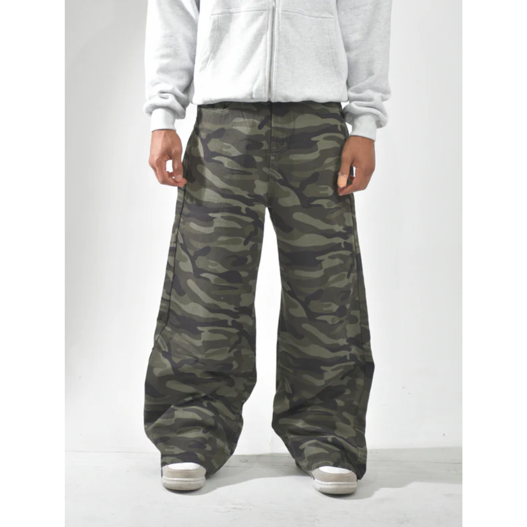 Camouflage Pants Baggy - Y2K Camo Streetwear-Tithesource-