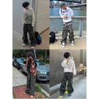 Camouflage Pants Baggy - Y2K Camo Streetwear-Tithesource-