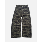 Camouflage Pants Baggy - Y2K Camo Streetwear-Tithesource-Army Green-S-